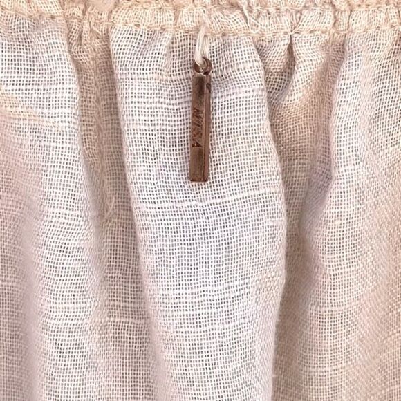 MISA LOS ANGELES Cream Three-Quarter Sleeve Peasant Blouse. Size XS. EUC! - Picture 5 of 8